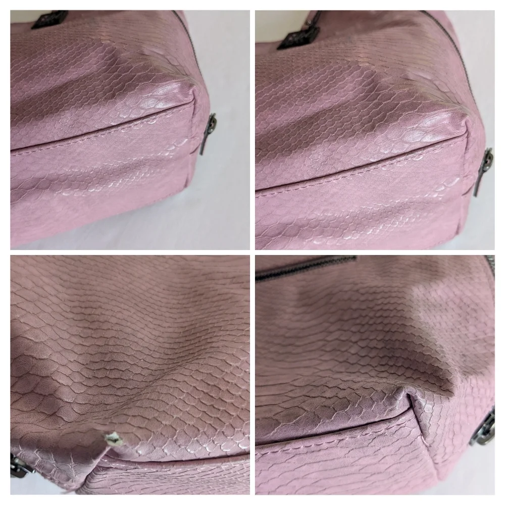 Nicole Miller Faux Leather Hobo Bag
